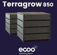 Compostbak Terragrow 850 &ndash; 100% Gerecycled Kunststof, 850L, Duurzaam &amp; Onderhoudsarm